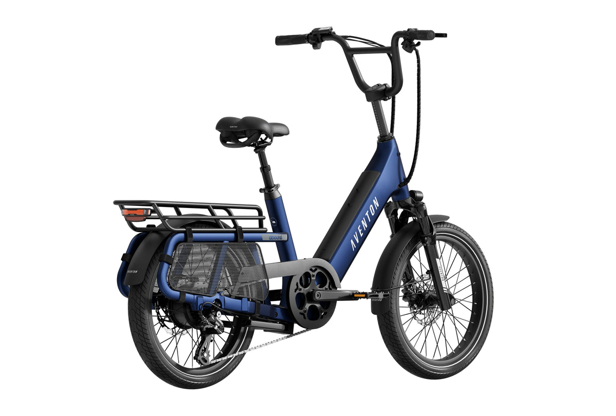 Aventon Abound SR Cargo Ebike - Cobalt - product photo