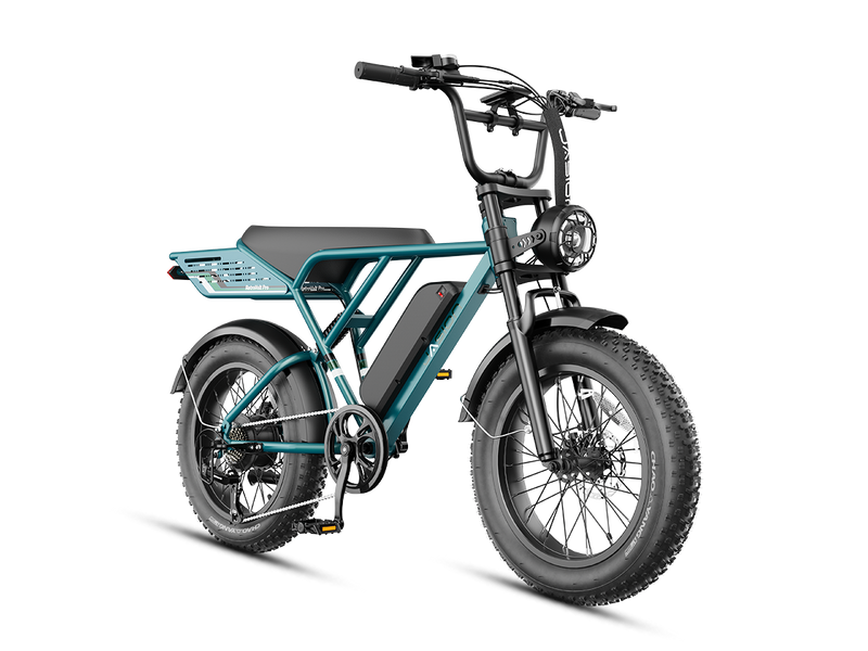2000W, 30+Mph, 52V20Ah, 90 Miles, Jasionbike RetroVolt Pro, Moped Style eBike, 20