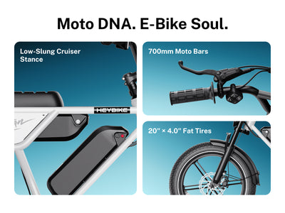 Heybike Titan Moped Style Ebike