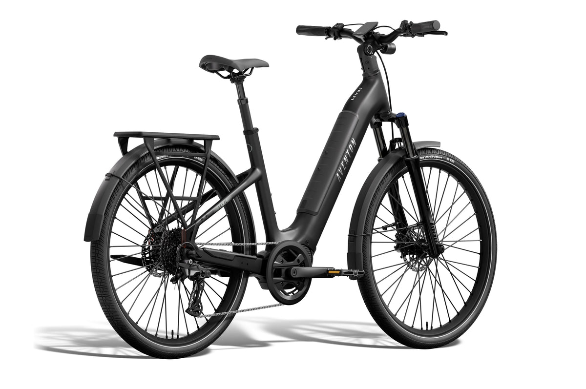 Aventon Level 4 ADV Step-Through Ebike - Matte Black - product photo