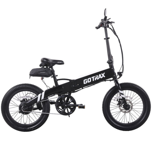 GOTRAX F1 Foldable Electric Bike - 20" x 2.6" Air Filled Tires - 15.5MPH & up to 25 Mile Range