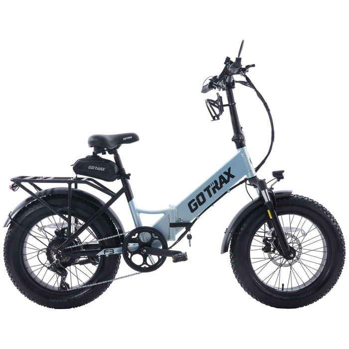 GOTRAX F3 500W 14Ah Folding Fat Tire E-Bike, 28 MPH, 20"x4