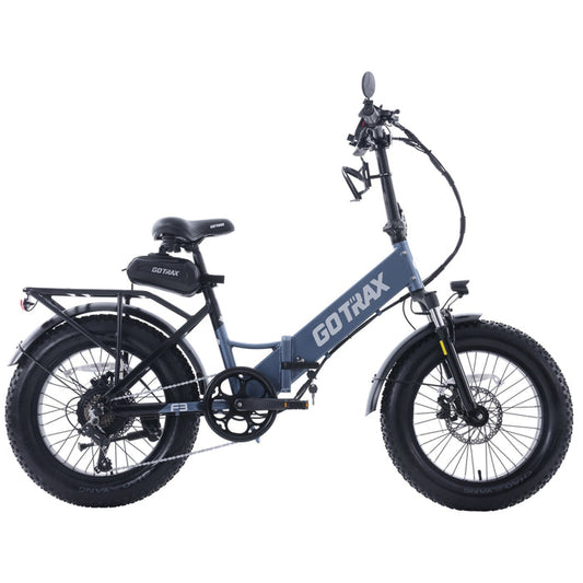 GOTRAX F3 500W 14Ah Folding Fat Tire E-Bike, 28 MPH, 20"x4