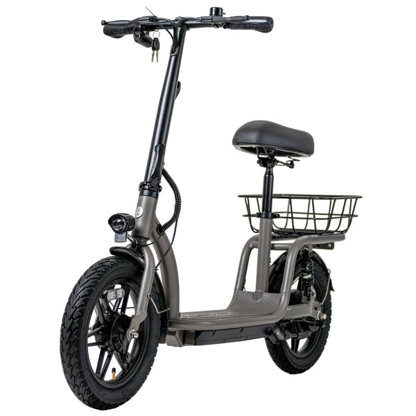 GoTrax FLEX VOYAGER E-Scooter w/16mi Range & 15.5mph Max Speed - Gray
