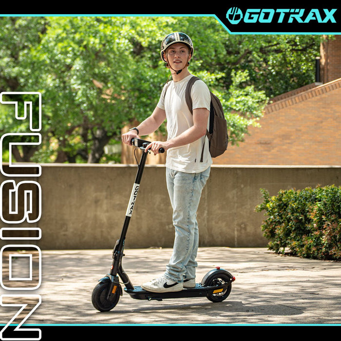 GOTRAX Fusion Adults Electric Scooter, 8.5" Honeycomb Tire, Max 14/16 Mile Range, Max 15.5/18 MPH Speed Powered By 300W Motor, With Cruise Control Foldable Electric Scooter For Adult