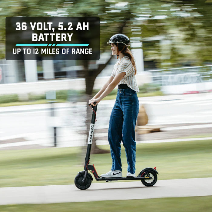 Gotrax GXL V2 Electric Scooter, 8.5" Solid Tire, Max 12 Mile and 15.5Mph Speed Power by 250W Motor, Lightweight 25.95lb, Cruise Control Aluminum Alloy Frame Foldable Commuting Escooter for Adults 13+